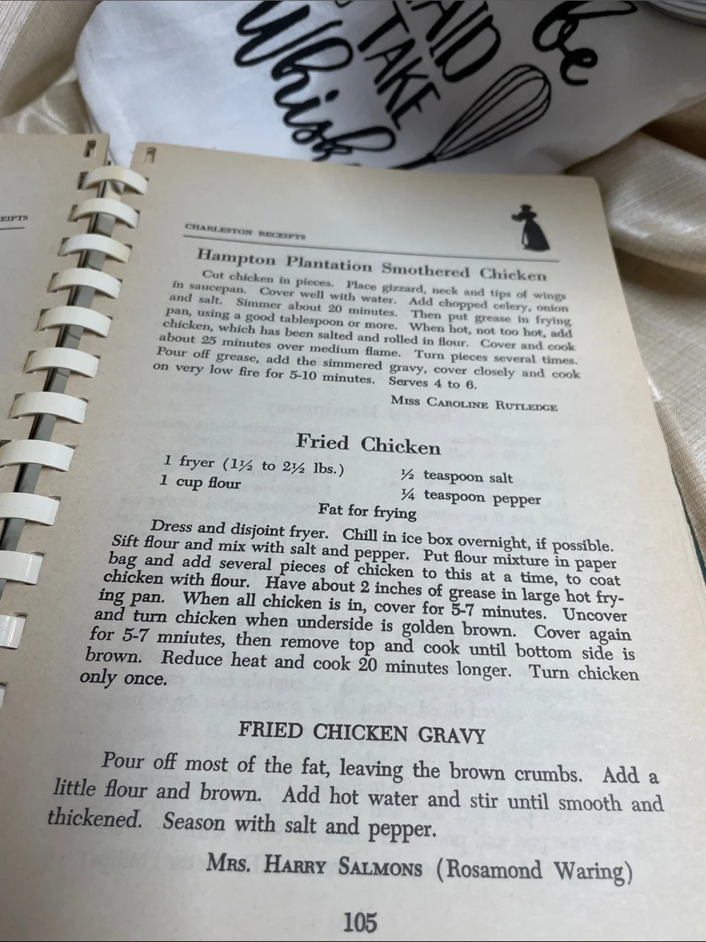 Charleston Receipts Cookbook with Pfaltzgraff Mixing Bowl